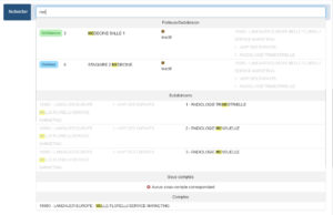 menu de recherche landauer dosimétrie