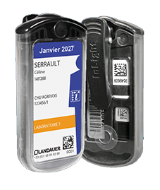 dosimètre passif porteur