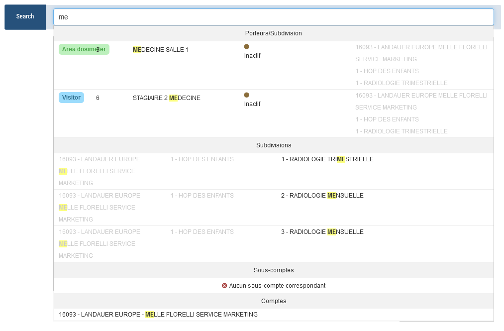 results of search on landauer direct