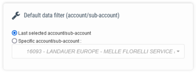 filtre par défaut